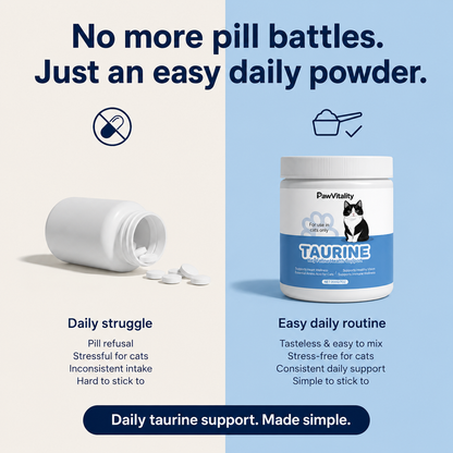 Add this to your cat’s food daily to help reduce vomiting and support a calmer, healthier stomach.