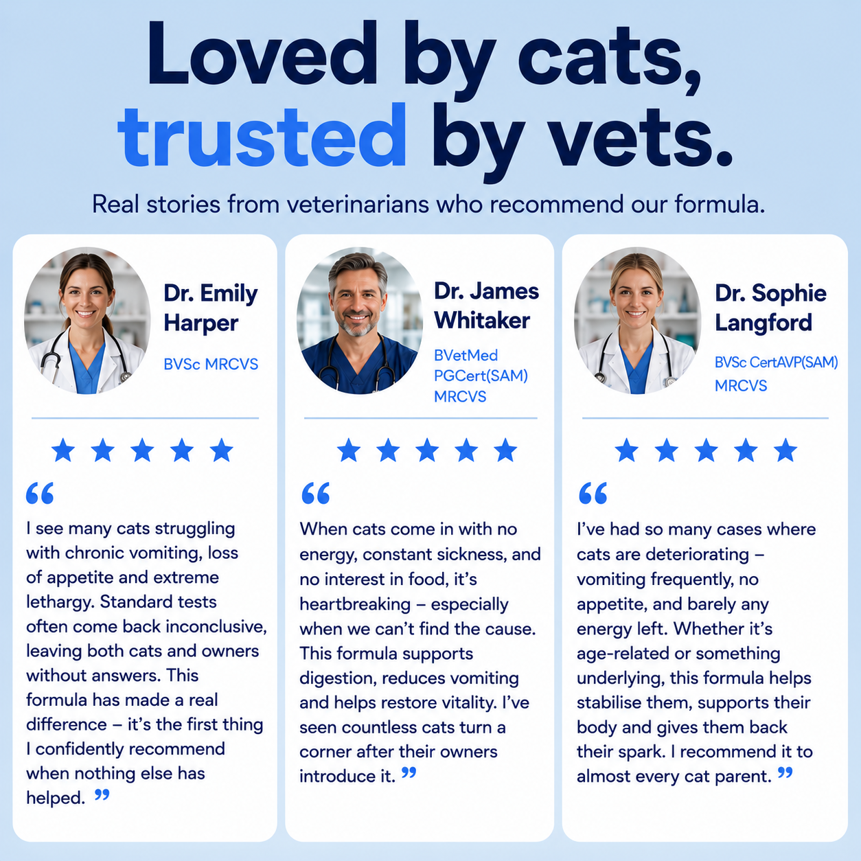 Add this to your cat’s food daily to help reduce vomiting and support a calmer, healthier stomach.