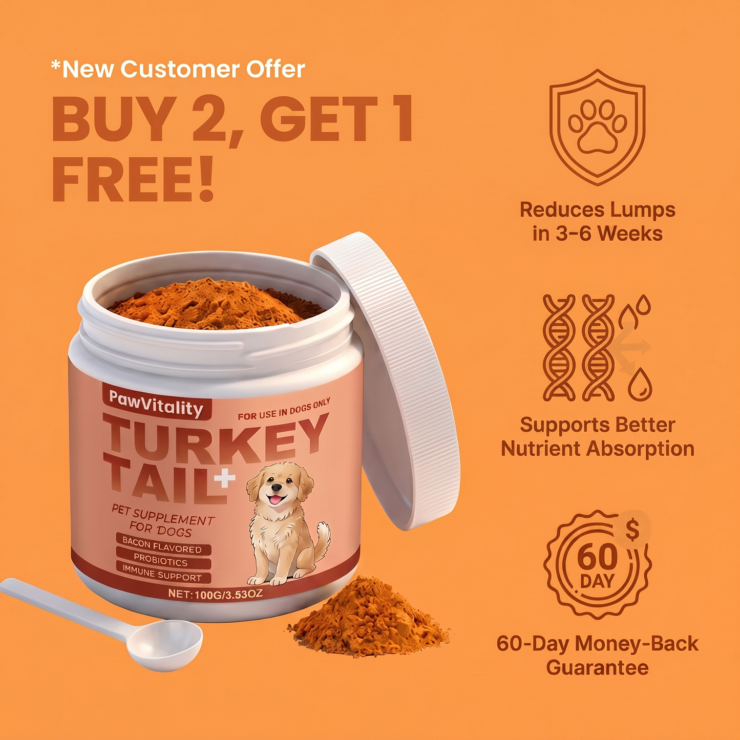 Paw Vitality® Premium Turkey Tail